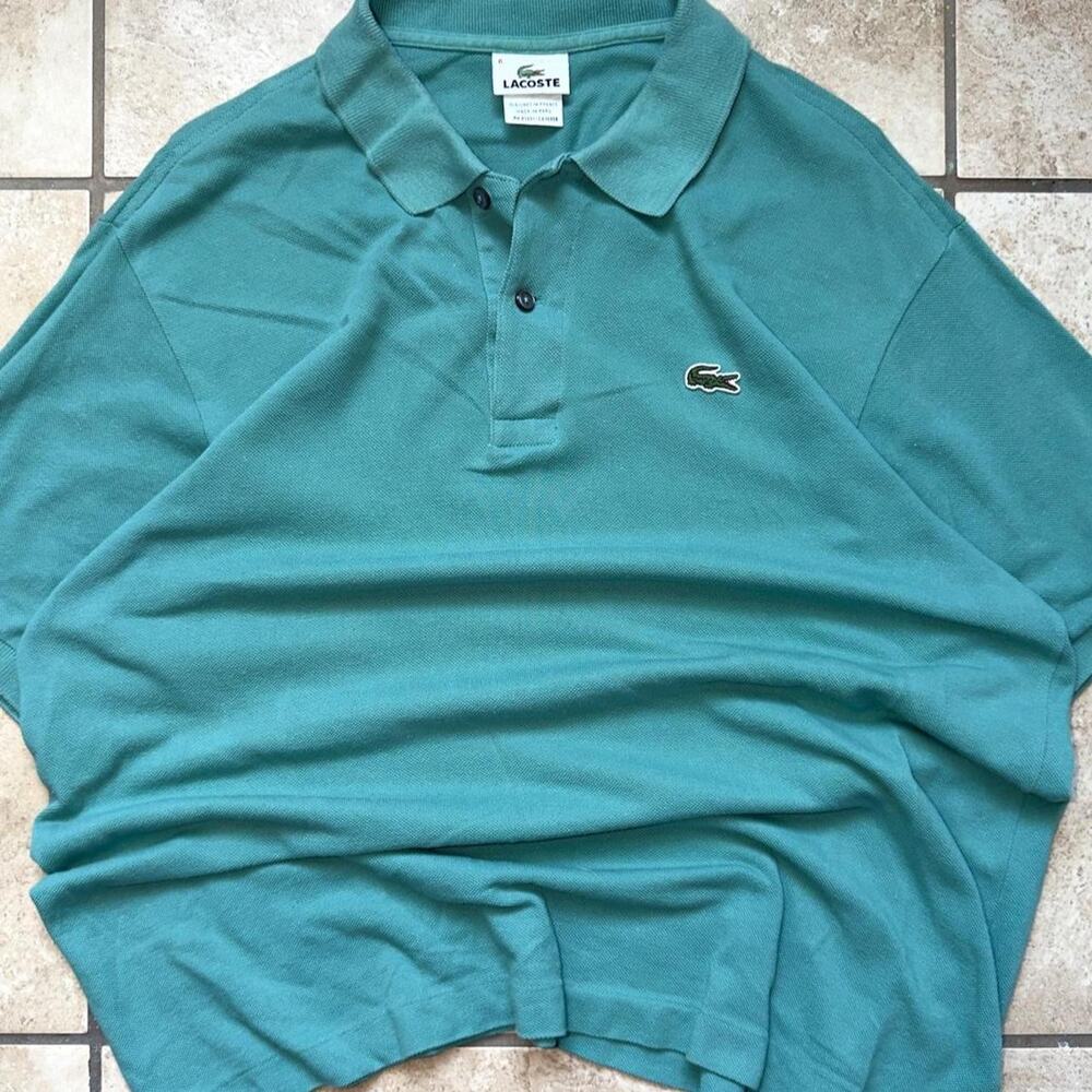 Lacoste Red Short Sleeve Polo Shirt - Size L (6 in French Sizing)